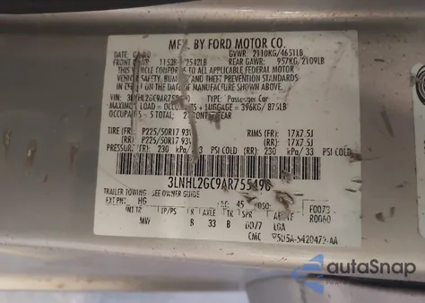 2010 Lincoln Mkz from USA, damaged, VIN 3LNHL2GC9AR755490